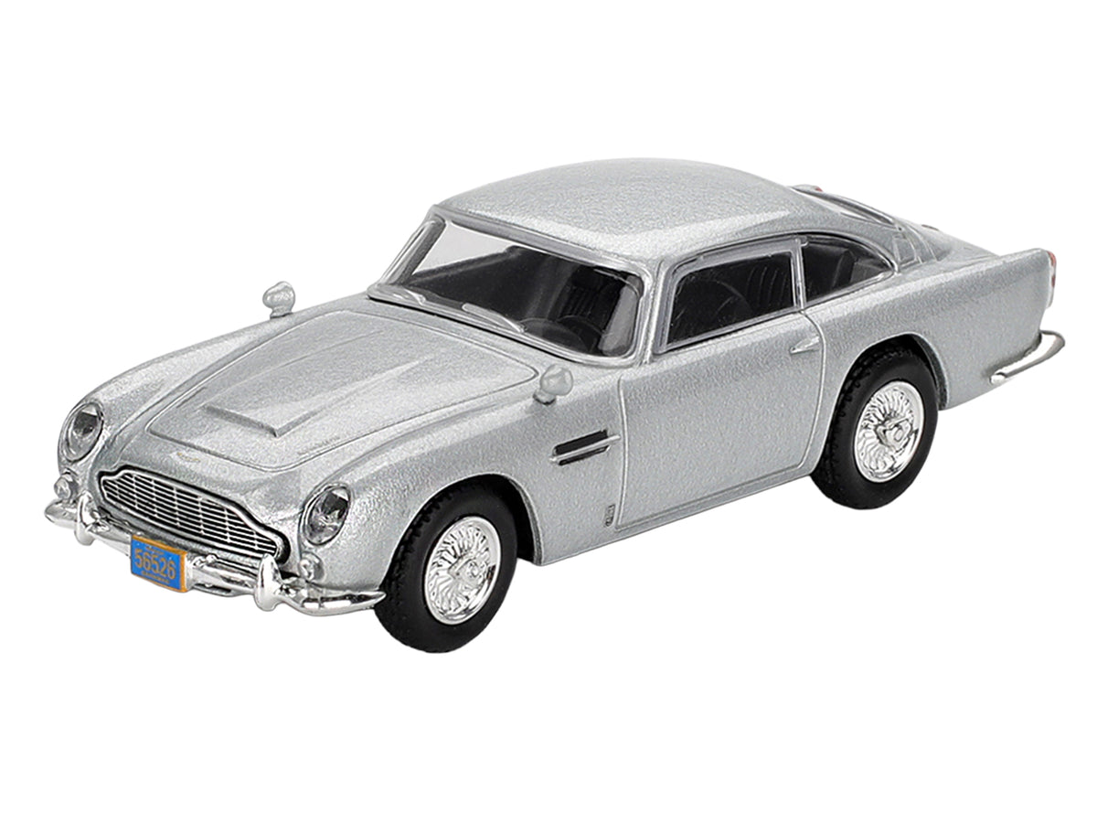 Aston Martin DB5 Birch Silver Metallic 007 James Bond "Casino Royale" (2006) Movie Limited Edition 1/64 Diecast Model Car by Mini GT - image 2