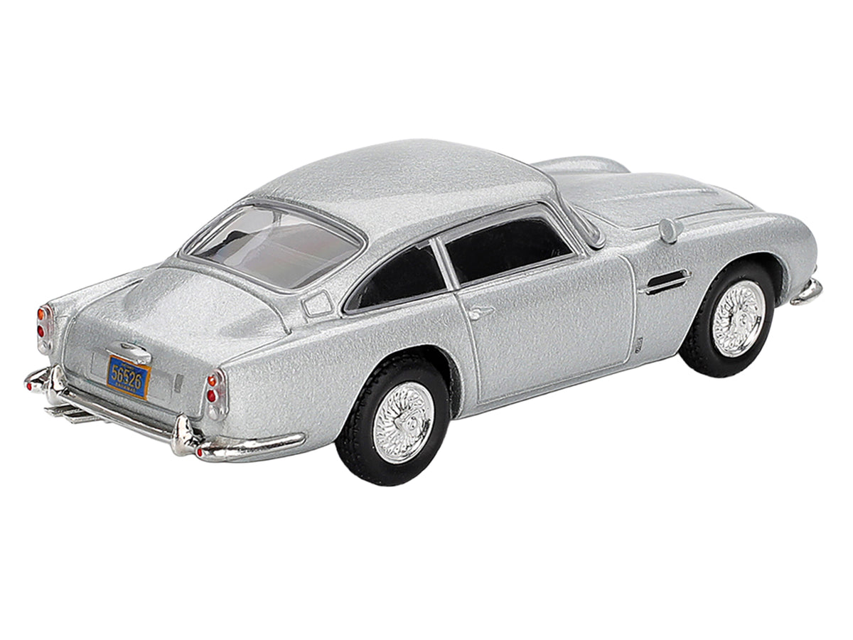 Aston Martin DB5 Birch Silver Metallic 007 James Bond "Casino Royale" (2006) Movie Limited Edition 1/64 Diecast Model Car by Mini GT - image 4