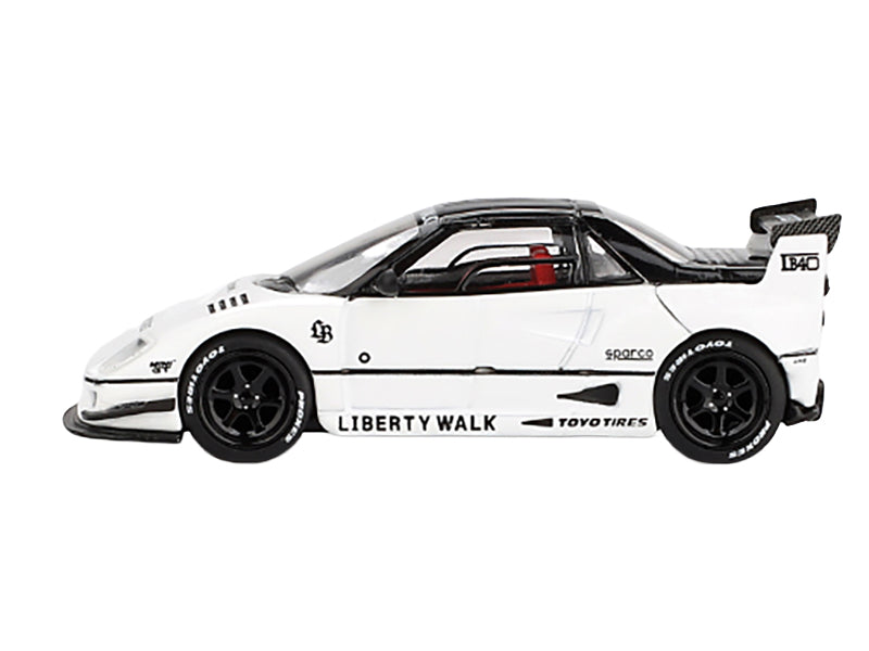 Mazda AZ-1 Liberty Walk LB40 RHD (Right Hand Drive) White with Black Top "2024 Tokyo Auto Salon" Limited Edition 1/64 Diecast Model Car by Mini GT - image 2