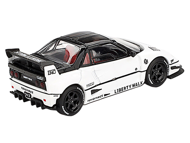 Mazda AZ-1 Liberty Walk LB40 RHD (Right Hand Drive) White with Black Top "2024 Tokyo Auto Salon" Limited Edition 1/64 Diecast Model Car by Mini GT - image 3