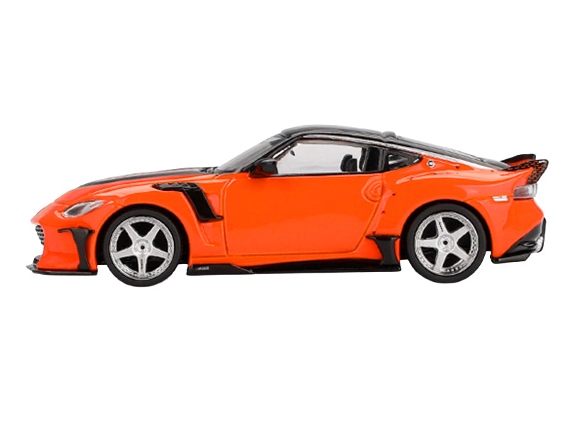 Nissan Z VeilSide FFZ400 Orange with Black Top Limited Edition 1/64 Diecast Model Car by Mini GT - image 2