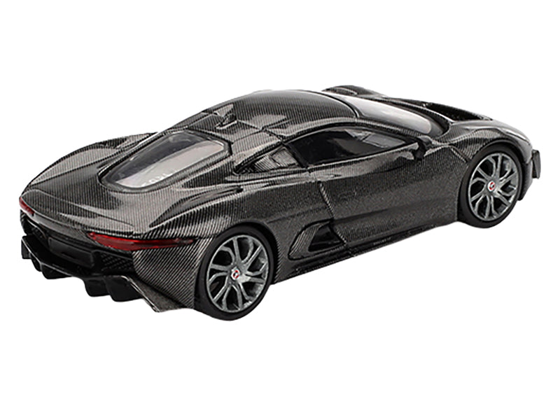 Jaguar C-X75 "Test Car" Black Carbon Limited Edition 1/64 Diecast Model Car by Mini GT - image 3