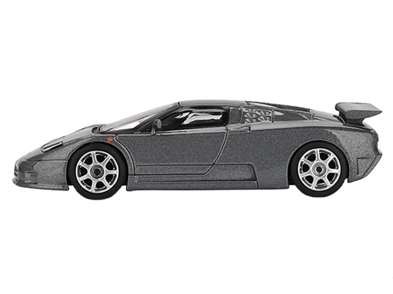 Bugatti EB110 Super Sport Grigio Scuro Dark Gray Metallic Limited Edition 1/64 Diecast Model Car by Mini GT - image 2