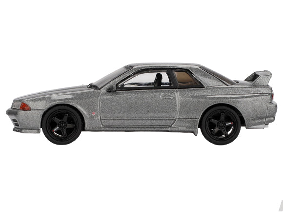 Nissan Skyline GT-R (NISMO BNR32 CRS Version) RHD (Right Hand Drive) Dark Metal Gray Metallic Limited Edition 1/64 Diecast Model Car by Mini GT - image 2