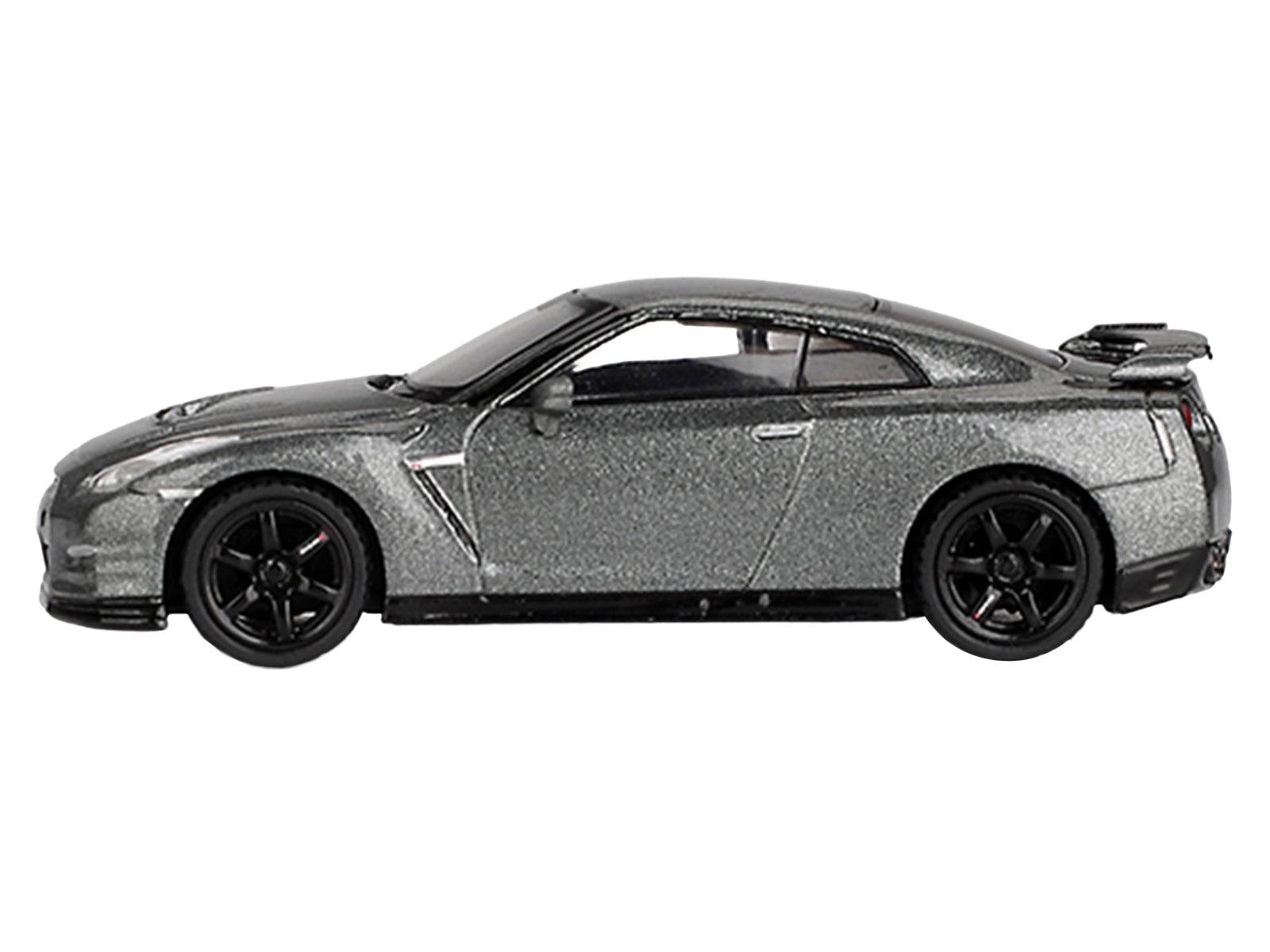 Nissan GT-R Nismo R35 CRS Version RHD (Right Hand Drive) Dark Metal Gray Metallic Limited Edition 1/64 Diecast Model Car by Mini GT - image 3
