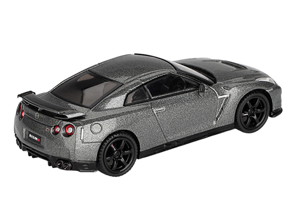 Nissan GT-R Nismo R35 CRS Version RHD (Right Hand Drive) Dark Metal Gray Metallic Limited Edition 1/64 Diecast Model Car by Mini GT - image 4