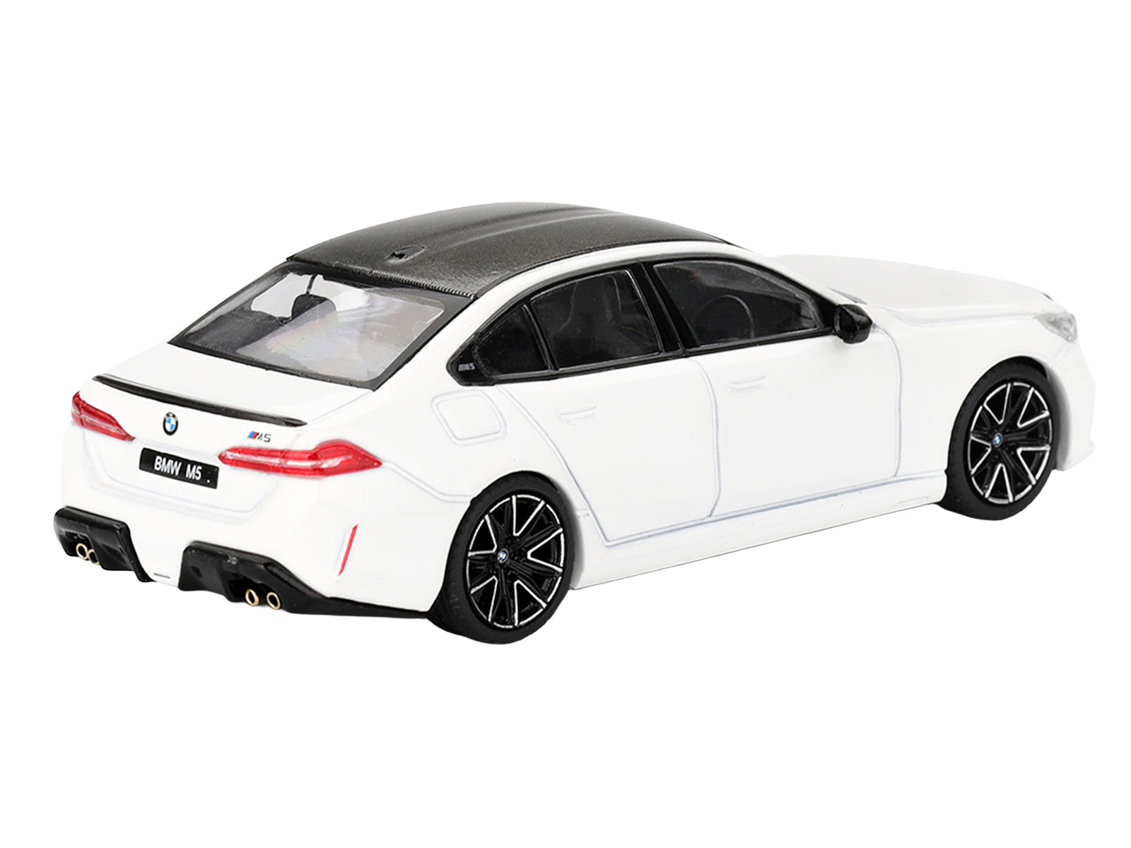 BMW M5 Alpine White with Carbon Top Limited Edition 1/64 Diecast Model Car by Mini GT - image 3