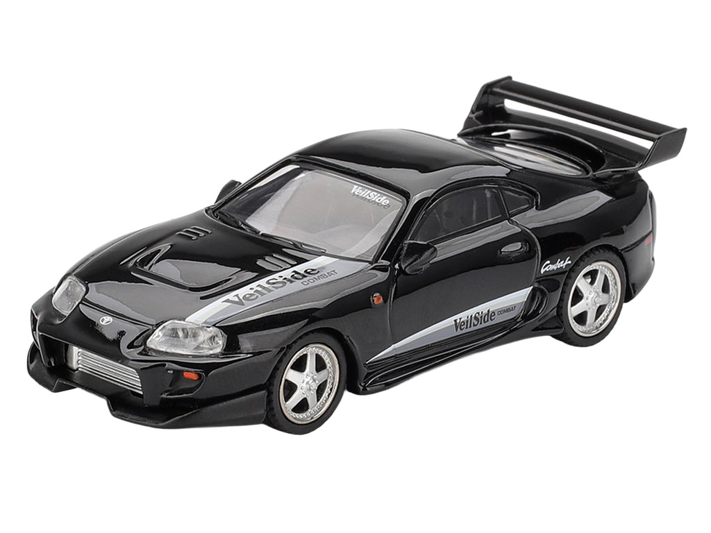 Toyota Supra "VeilSide Combat V-II" Black Limited Edition 1/64 Diecast Model Car by Mini GT