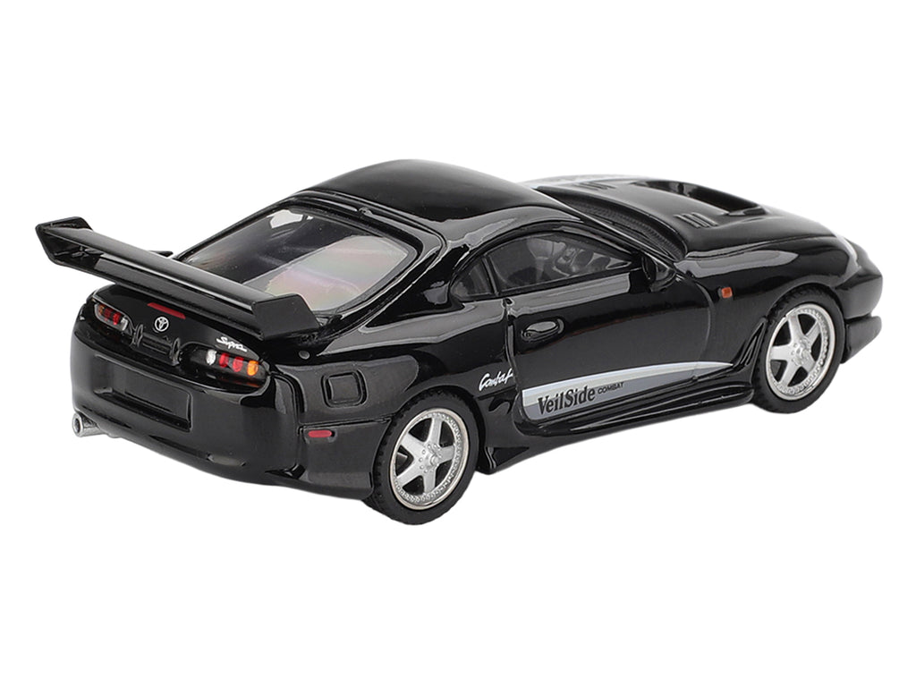 Toyota Supra "VeilSide Combat V-II" Black Limited Edition 1/64 Diecast Model Car by Mini GT