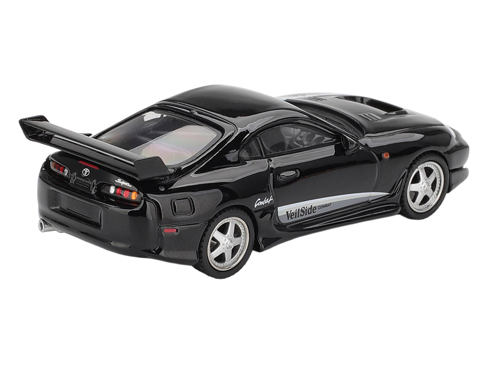 Toyota Supra "VeilSide Combat V-II" Black Limited Edition 1/64 Diecast Model Car by Mini GT