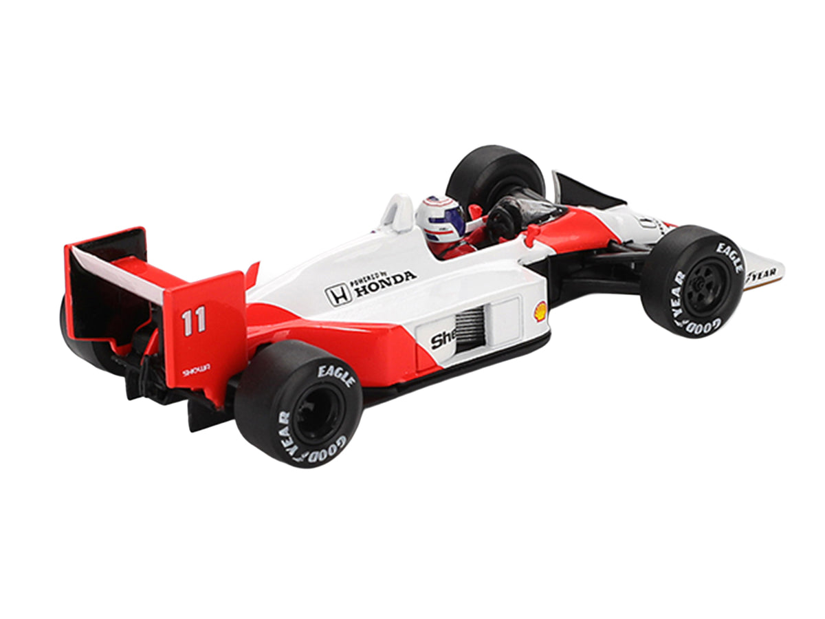 McLaren MP4/4 #11 Alain Prost 2nd Place Formula One F1 "Japanese GP" (1988) with Driver Figure Limited Edition 1/64 Diecast Model Car by Mini GT - image 4