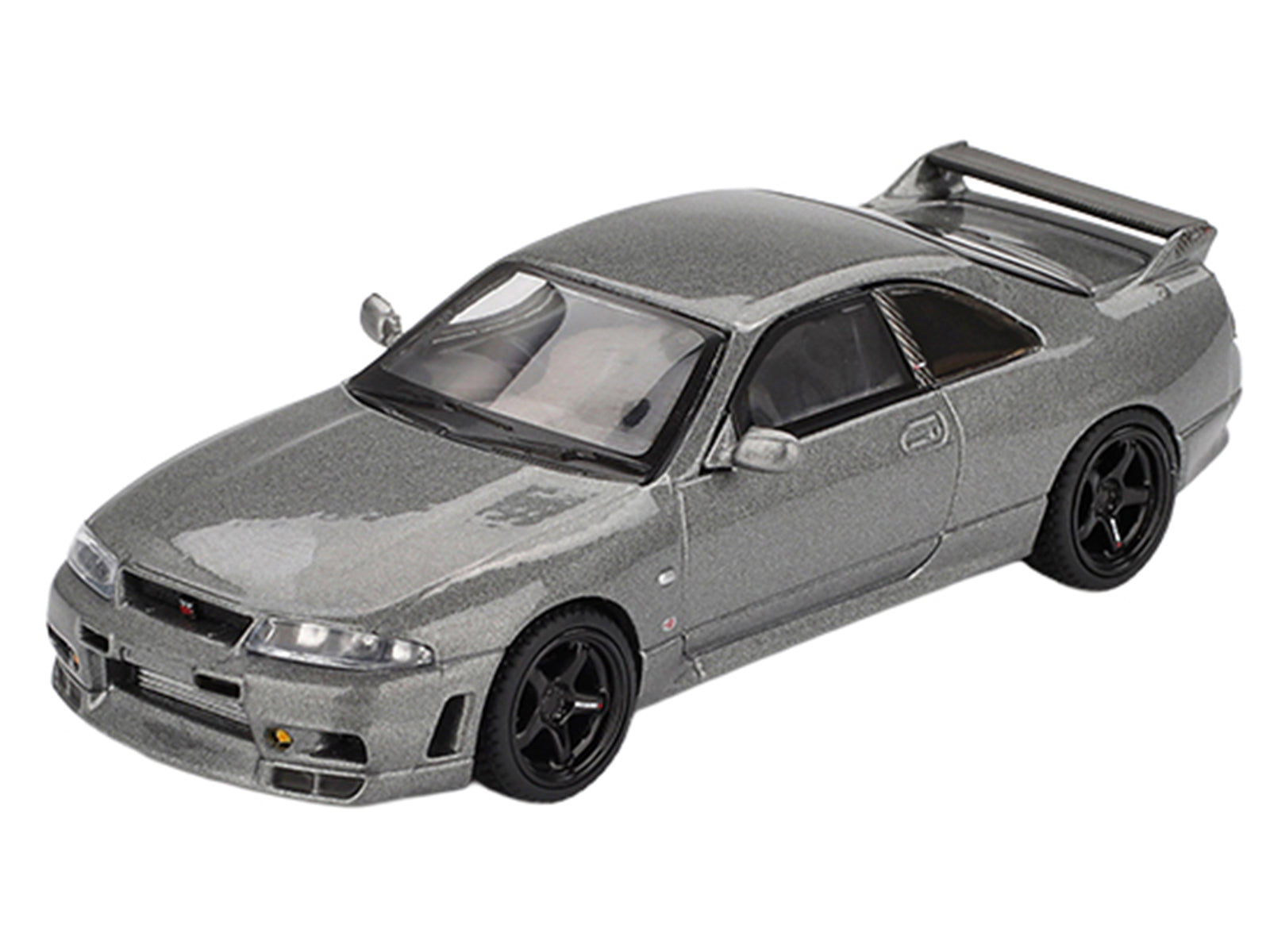 Nissan Skyline GT-R (NISMO BCNR33 CRS Version) RHD (Right Hand Drive) Dark Metal Gray Metallic Limited Edition 1/64 Diecast Model Car by Mini GT - image 2