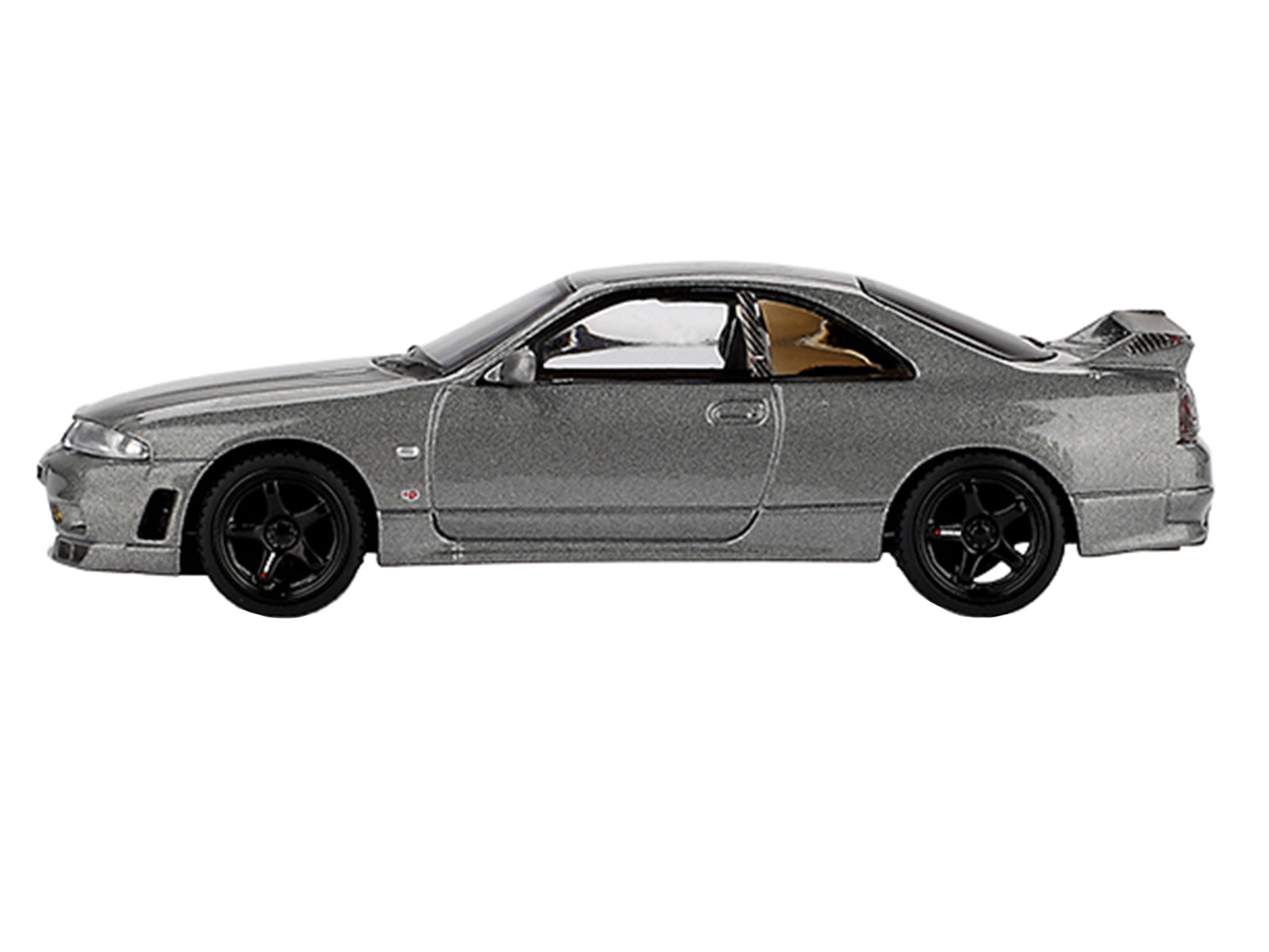 Nissan Skyline GT-R (NISMO BCNR33 CRS Version) RHD (Right Hand Drive) Dark Metal Gray Metallic Limited Edition 1/64 Diecast Model Car by Mini GT - image 3