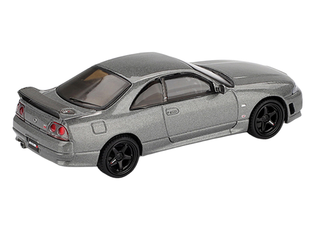 Nissan Skyline GT-R (NISMO BCNR33 CRS Version) RHD (Right Hand Drive) Dark Metal Gray Metallic Limited Edition 1/64 Diecast Model Car by Mini GT - image 4