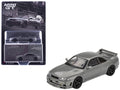 Nissan Skyline GT-R (NISMO BCNR33 CRS Version) RHD (Right Hand Drive) Dark Metal Gray Metallic Limited Edition 1/64 Diecast Model Car by Mini GT