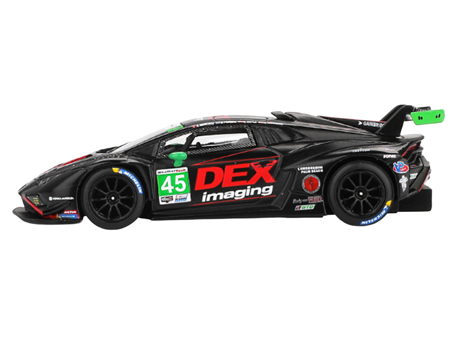 Lamborghini Huracan GT3 EVO2 #45 Graham Doyle - Danny Formal - Ashton Harrison - Kyle Marcelli "DEX Imaging" IMSA "24 Hours of Daytona" (2024) Limited Edition 1/64 Diecast Model Car by Mini GT - image 2