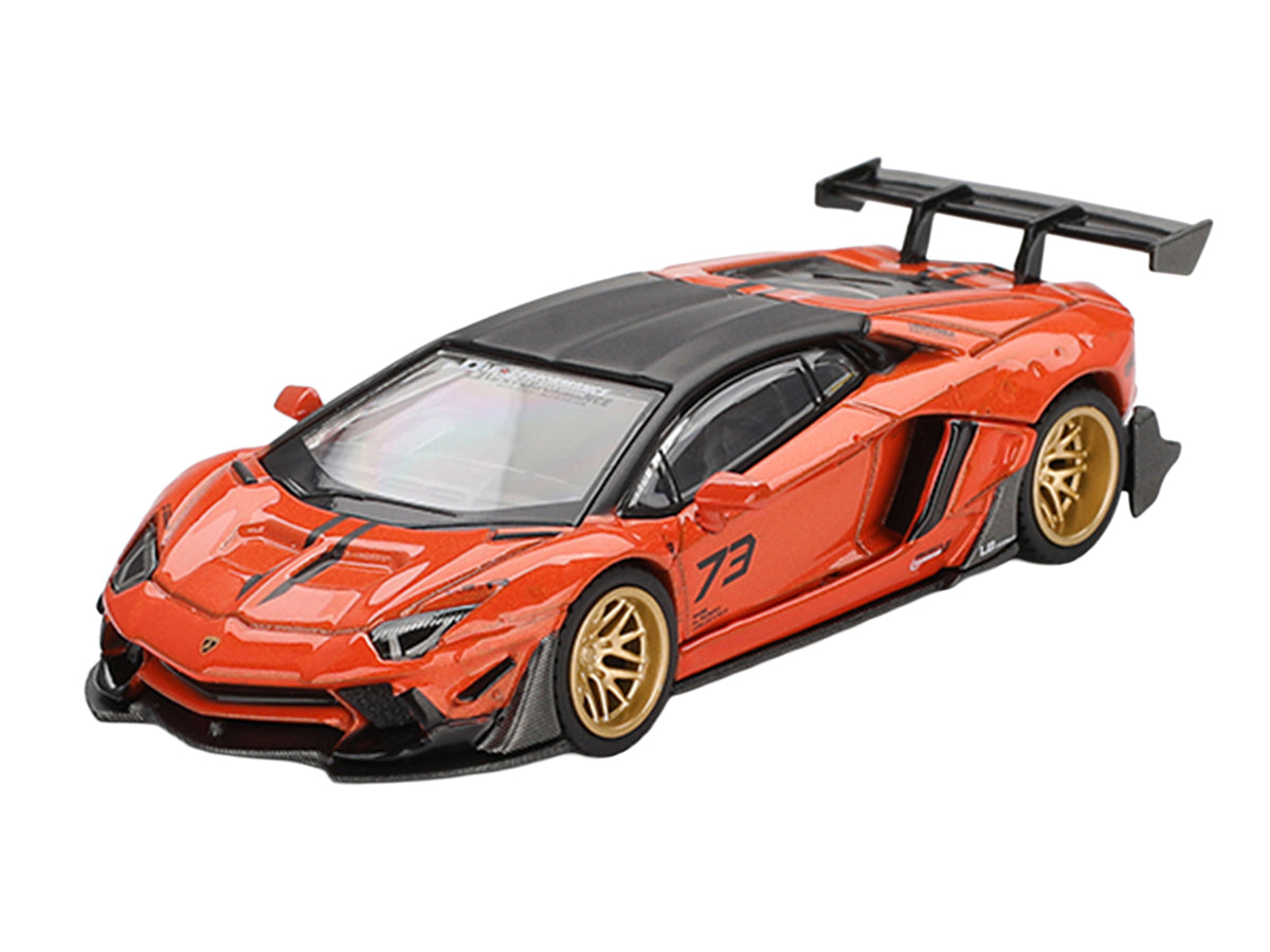 Lamborghini Aventador "LB-Works" Orange with Matt Black Top "Malaysia Diecast Expo (MDX) 2025" Limited Edition 1/64 Diecast Model Car by Mini GT - image 2