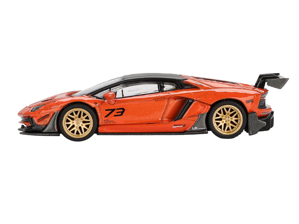 Lamborghini Aventador "LB-Works" Orange with Matt Black Top "Malaysia Diecast Expo (MDX) 2025" Limited Edition 1/64 Diecast Model Car by Mini GT - image 3