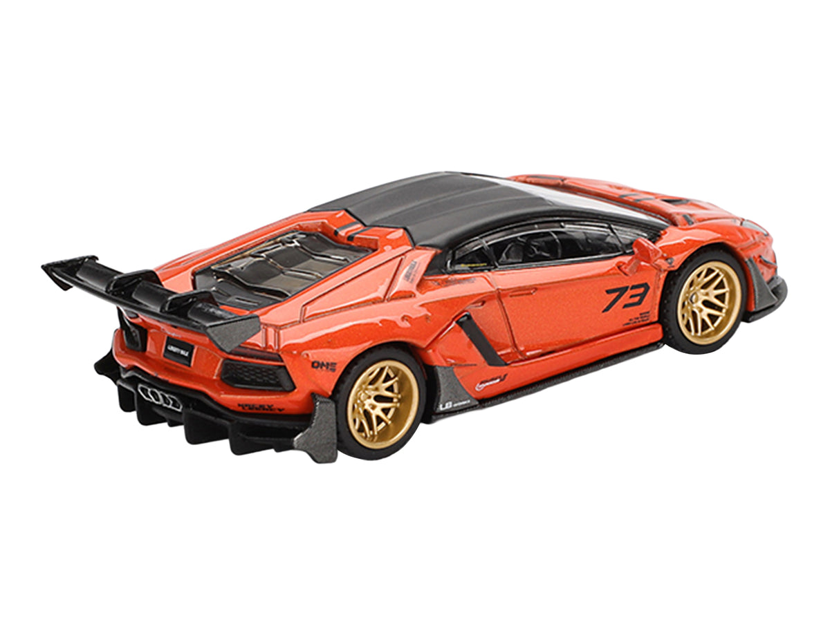 Lamborghini Aventador "LB-Works" Orange with Matt Black Top "Malaysia Diecast Expo (MDX) 2025" Limited Edition 1/64 Diecast Model Car by Mini GT - image 4
