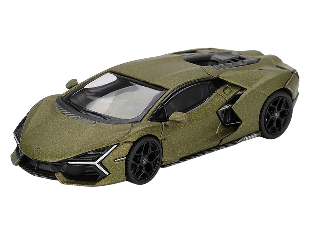 Lamborghini Revuelto Verde Gea Matte Green Metallic Limited Edition 1/64 Die Cast Model Car by Mini GT - image 2