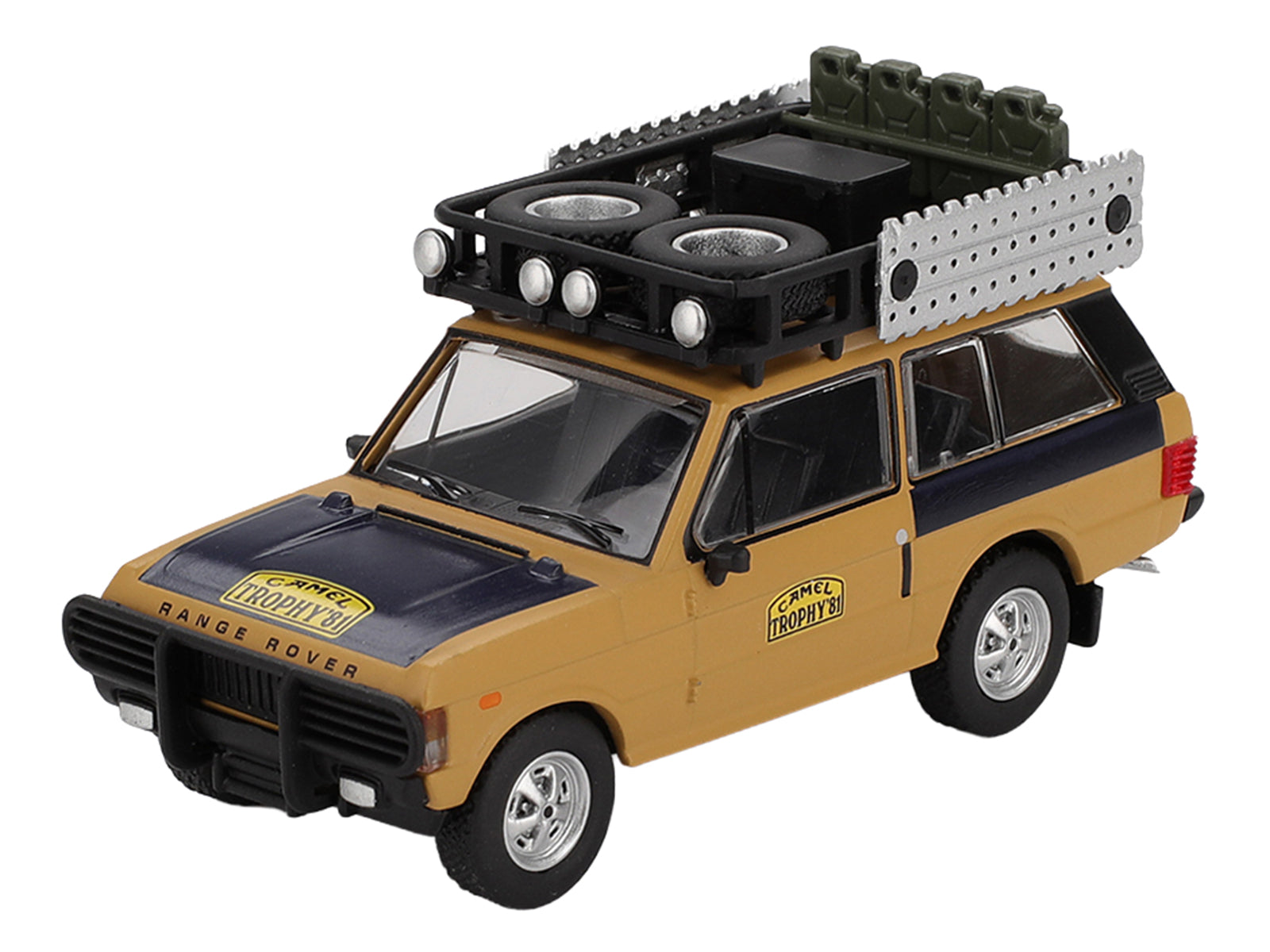 Range Rover with Roofrack "West Germany 1" Christian Swoboda - Knuth Mentel Winner "Camel Trophy Sumatra" (1981) Limited Edition 1/64 Diecast Model Car by Mini GT - image 2