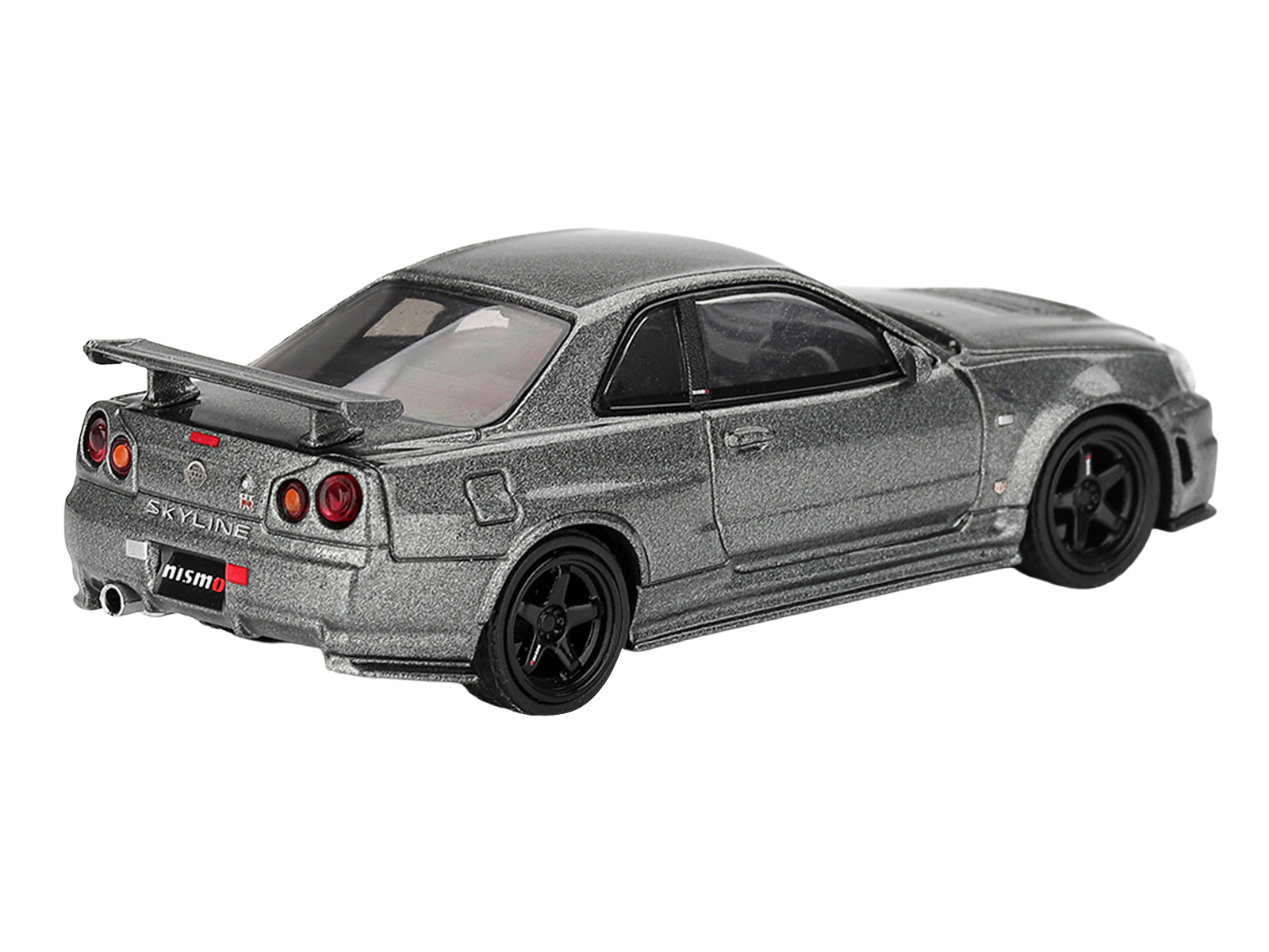 Nissan Skyline GT-R (NISMO BNR34 CRS Version) RHD (Right Hand Drive) Dark Metal Gray Metallic Limited Edition 1/64 Diecast Model Car by Mini GT - image 4