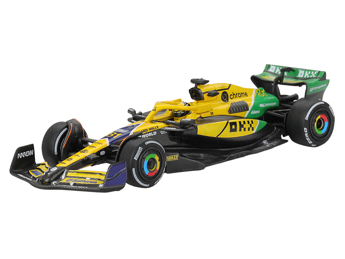 McLaren MCL38 #81 Oscar Piastri 2nd Place Formula One F1 "Monaco GP" (2024) Limited Edition 1/64 Diecast Model Car by Mini GT - image 2