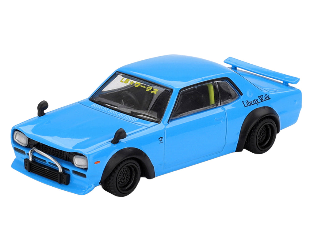 Nissan LB-Works Hakosuka RHD (Right Hand Drive) Baby Blue Limited Edition 1/64 Diecast Model Car by Mini GT