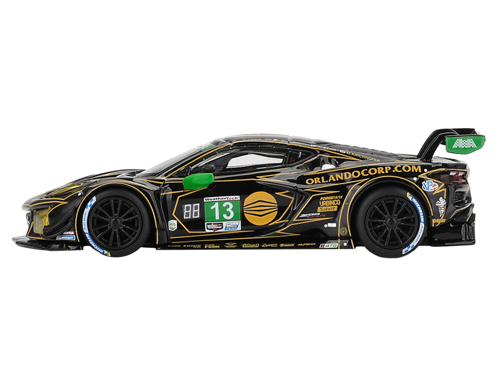 Chevrolet Corvette Z06 GT3.R #13 Matt Bell - Orey Fidani - Lars Kern - Marvin Kirchhofer "AWA" GTD Class Winner IMSA "24 Hours of Daytona" (2025) 1/64 Diecast Model Car by Mini GT - image 3