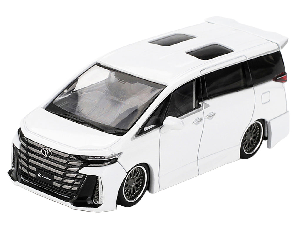 Toyota Vellfire 40 KUHL Van White Metallic Limited Edition 1/64 Die Cast Model Car by Mini GT - image 2