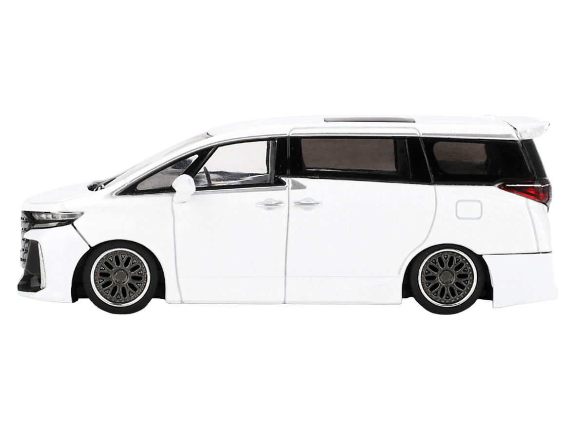 Toyota Vellfire 40 KUHL Van White Metallic Limited Edition 1/64 Die Cast Model Car by Mini GT - image 3