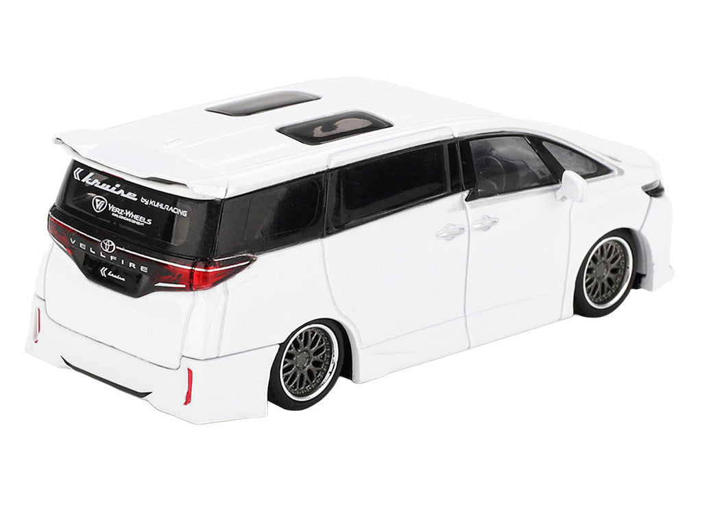 Toyota Vellfire 40 KUHL Van White Metallic Limited Edition 1/64 Die Cast Model Car by Mini GT - image 4