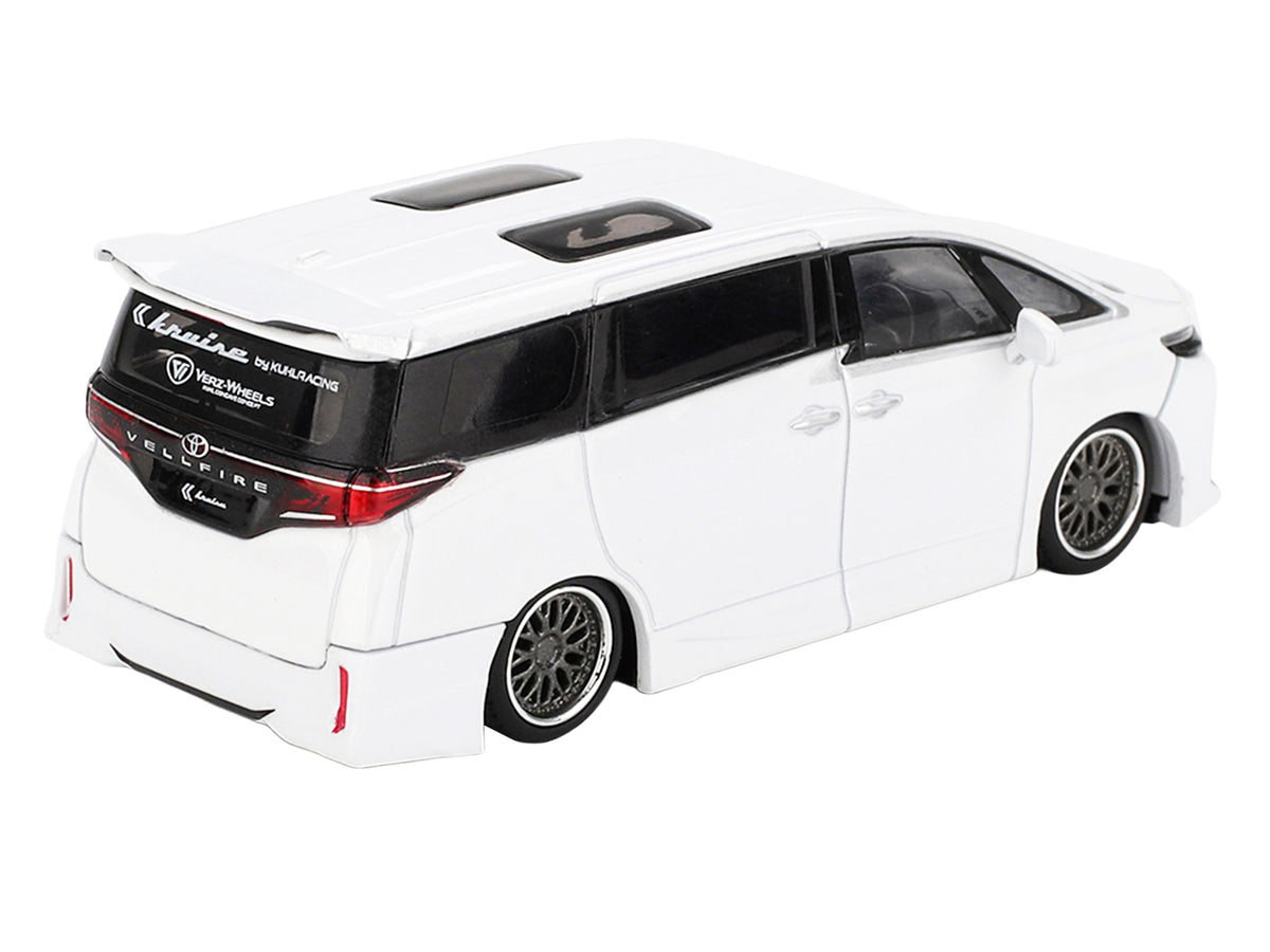 Toyota Vellfire 40 KUHL Van White Metallic Limited Edition 1/64 Die Cast Model Car by Mini GT - image 4