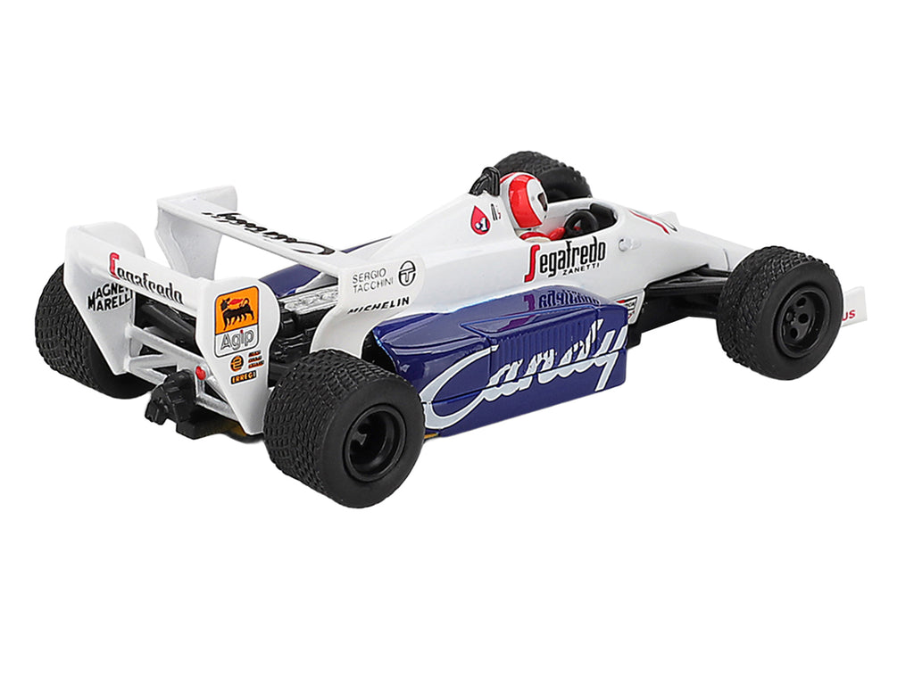 Toleman TG184 #20 Johnny Cecotto Formula One F1 "Monaco GP" (1984) with Driver Figure Limited Edition 1/64 Diecast Model Car by Mini GT