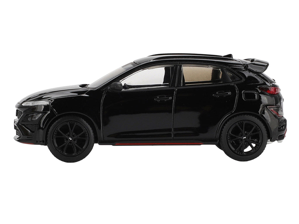 Hyundai Kona N Phantom Black Limited Edition 1/64 Diecast Model Car by Mini GT