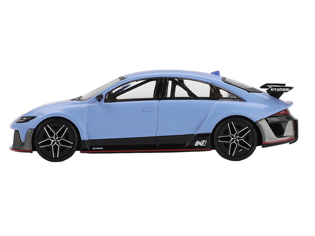 Hyundai RN22e (VP1) Light Blue with Blue Stripe Limited Edition 1/64 Diecast Model Car by Mini GT - image 3