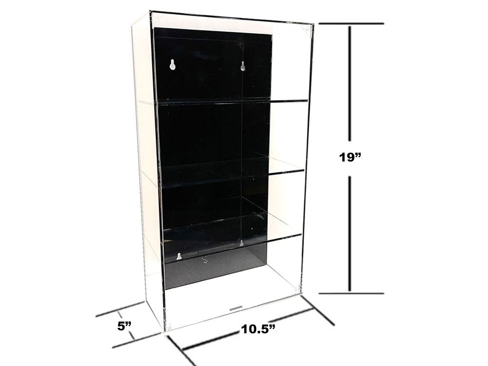 Showcase 4 Car Display Case Wall Mount with Black Back Panel "Mijo Exclusives" for 1/24-1/25 Scale Models - image 2