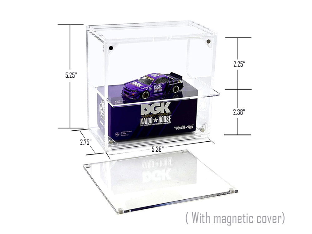 Showcase 2 Cars Desk Top Display Case with Cover "Mijo Exclusives" for 1/64 Scale Models - image 3