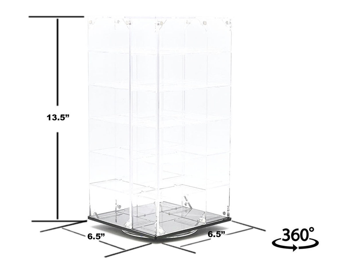 Acrylitower Showcase 24 Car Display Desktop Spinner with Cover Clear "Mijo Exclusives" for 1/64 Scale Models - image 2