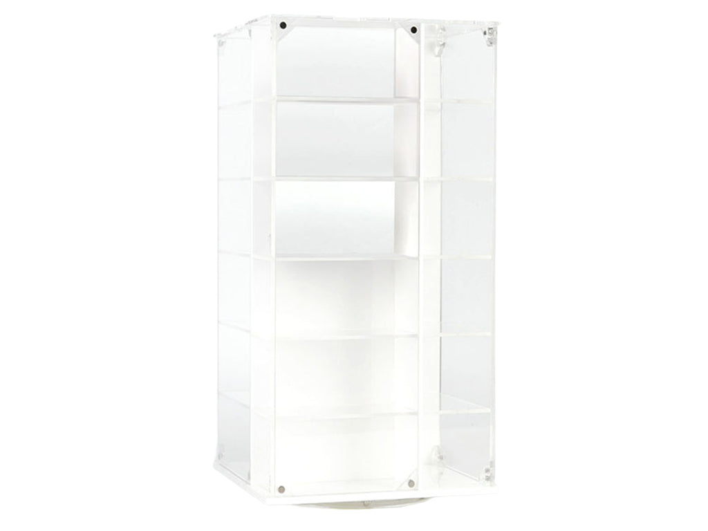 Acrylitower Showcase 24 Car Display Desktop Spinner with Cover White "Mijo Exclusives" for 1/64 Scale Models - image 2