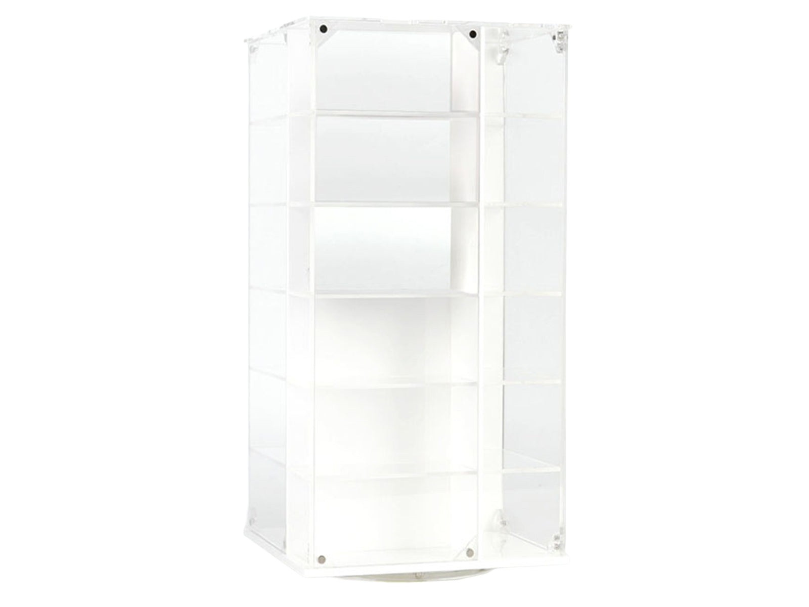 Acrylitower Showcase 24 Car Display Desktop Spinner with Cover White "Mijo Exclusives" for 1/64 Scale Models - image 2