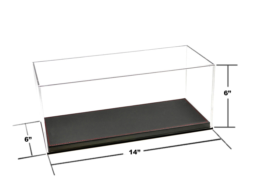 Showcase Acrylic Display Case with Black Synthetic Leather Base "Mijo Exclusives" for 1/18 Scale Models - image 2