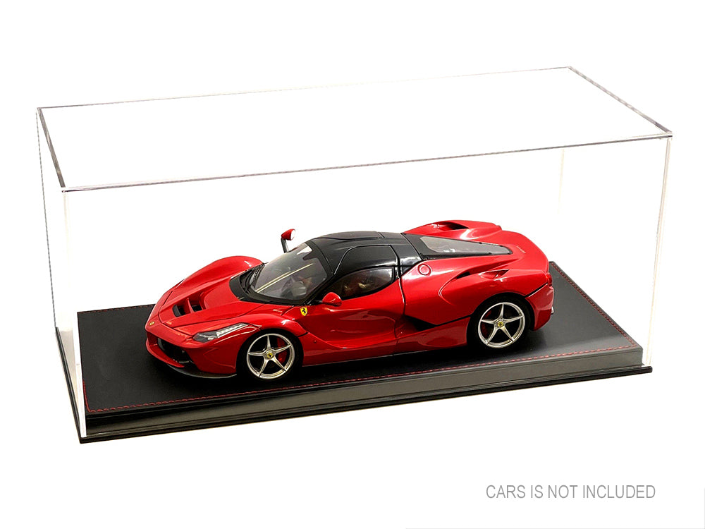 Showcase Acrylic Display Case with Black Synthetic Leather Base "Mijo Exclusives" for 1/18 Scale Models - image 3
