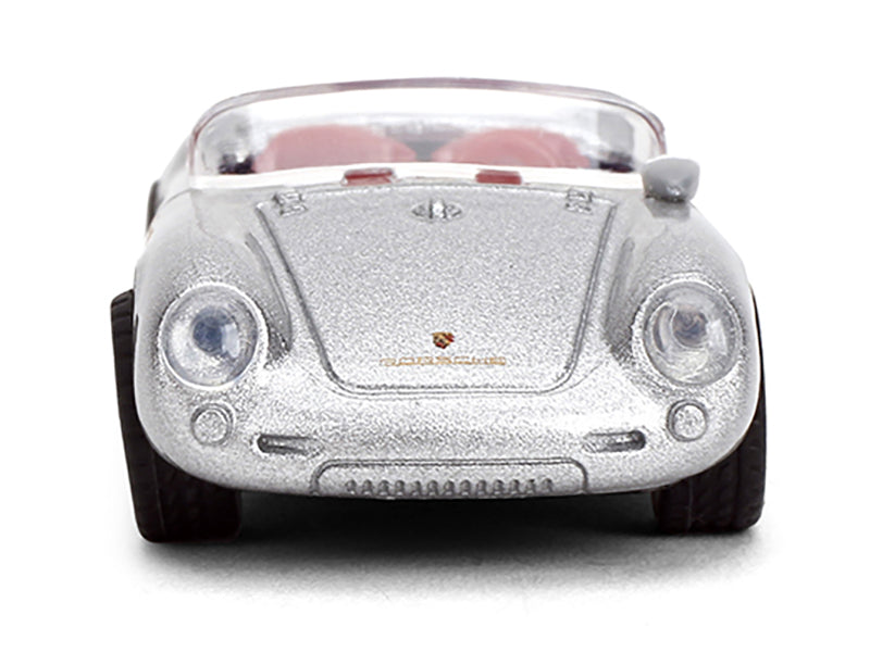 1955 Porsche 550 Spyder Silver Metallic with Red Interior "Collection" Series 1/64 Diecast Model Car by Majorette - image 4