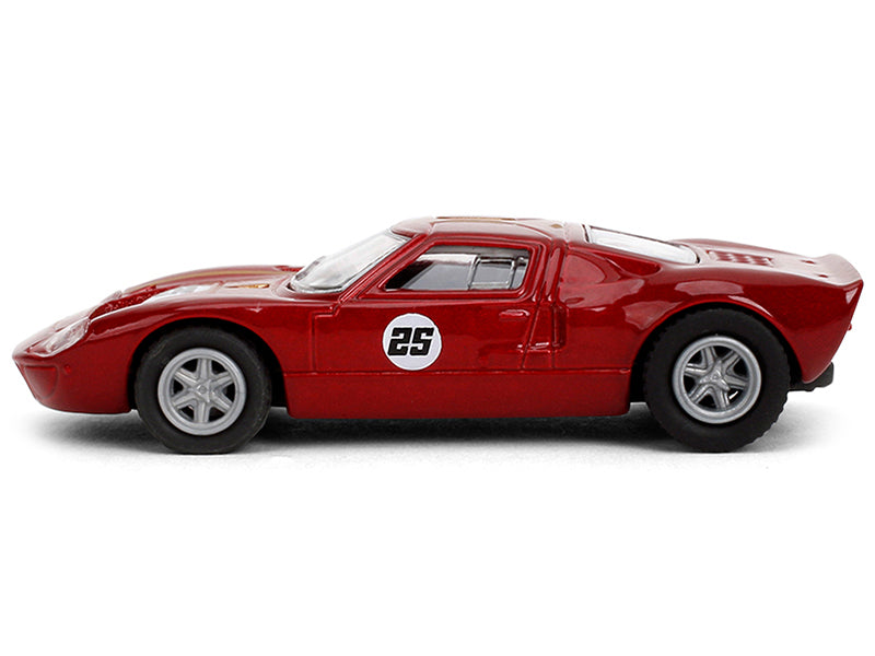 1965 Ford GT40 MK1 #25 Red Metallic with Gold Stripes "Collection" Series 1/64 Diecast Model Car by Majorette - image 2