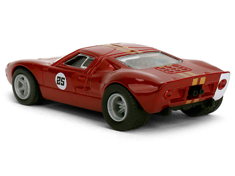 1965 Ford GT40 MK1 #25 Red Metallic with Gold Stripes "Collection" Series 1/64 Diecast Model Car by Majorette - image 3