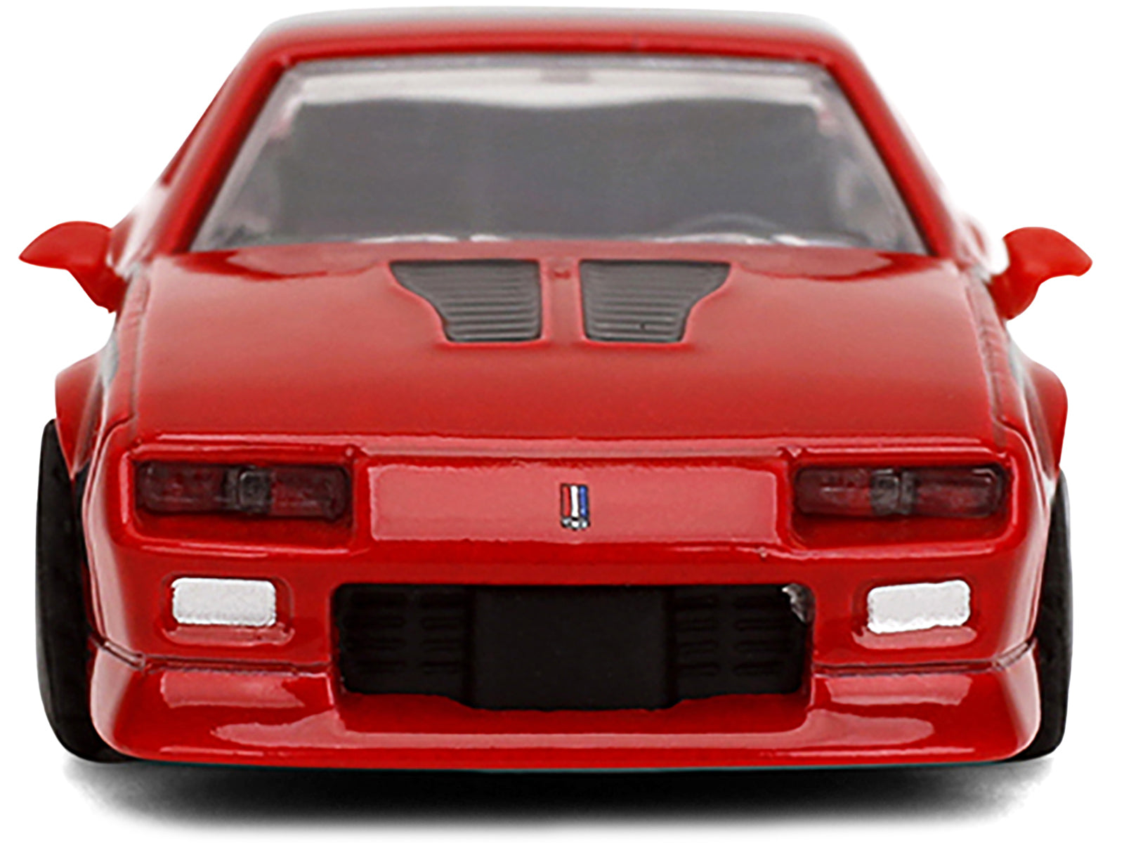 1985 Chevrolet Camaro Red with Black Top and Stripes "Collection" Series 1/64 Diecast Model Car by Majorette - image 4