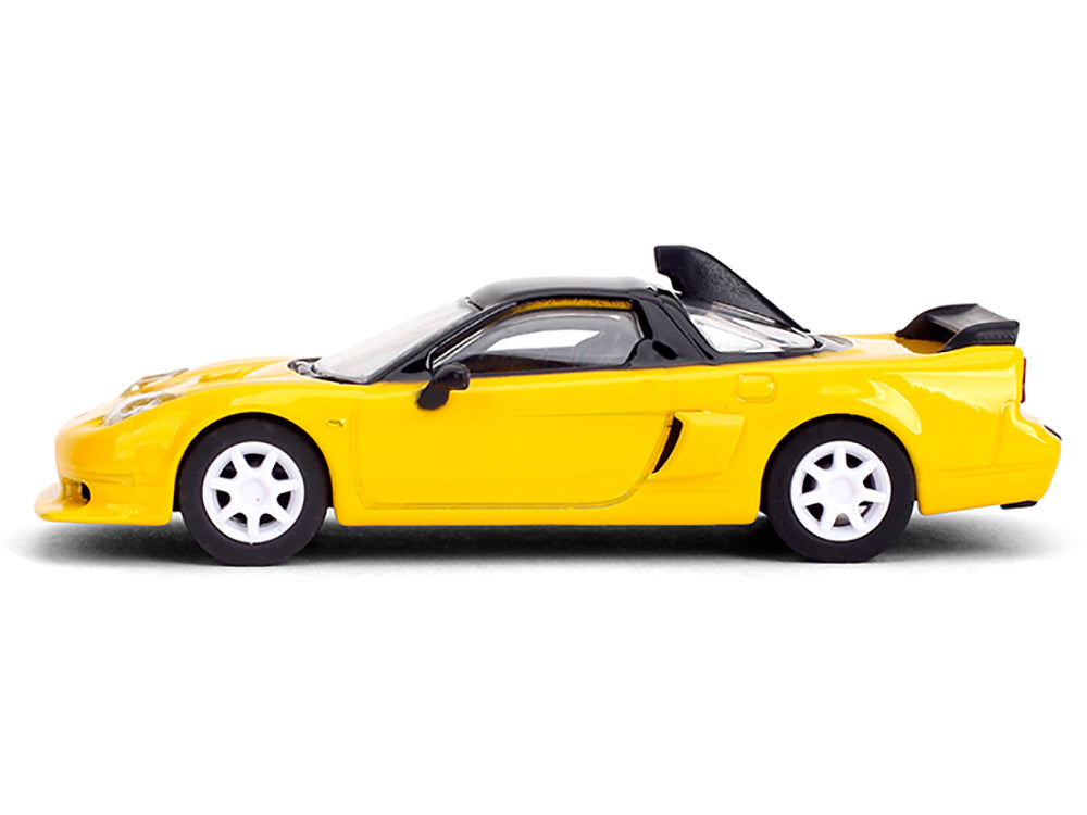 1995 Honda NSX-R GT RHD (Right Hand Drive) Yellow with Black Top "Collection" Series 1/64 Diecast Model Car by Majorette - image 2