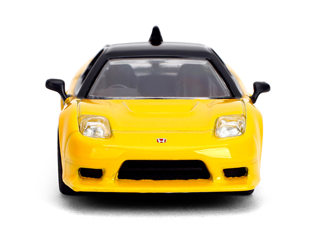 1995 Honda NSX-R GT RHD (Right Hand Drive) Yellow with Black Top "Collection" Series 1/64 Diecast Model Car by Majorette - image 5