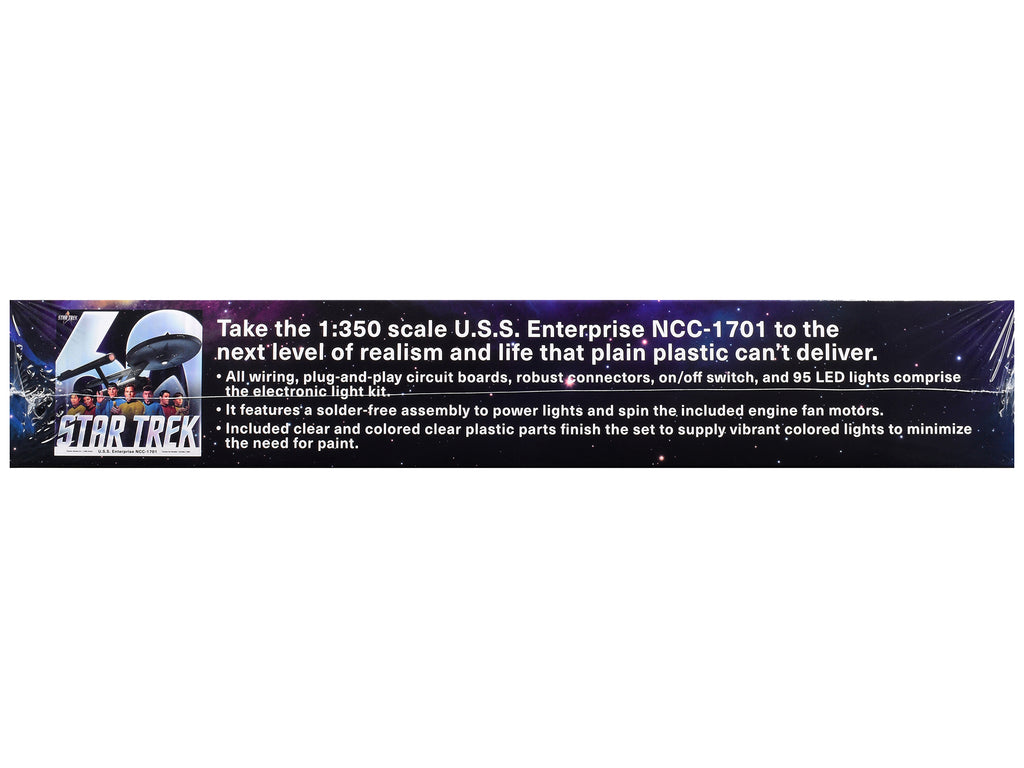 Skill 2 Model Kit Star Trek The Original Series USS Enterprise 60th Anniversary Lighting Set for 1/350 Scale Model by Polar Lights